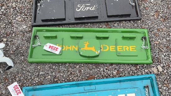 METAL WALL ART JOHN DEERE TAILGATE