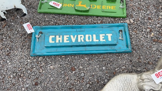METAL WALL ART CHEVY TAILGATE