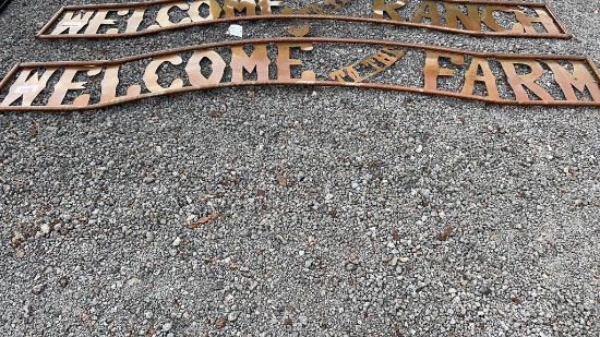 METAL WALL ART WELCOME TO THE FARM