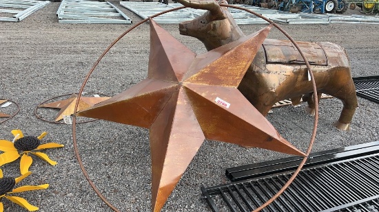 METAL WALL ART 60" STAR