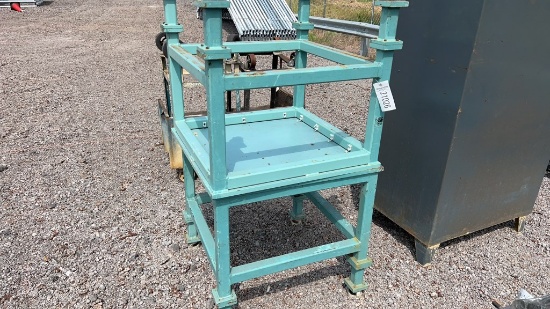 QTY 2) 29" X 29" METAL TABLES