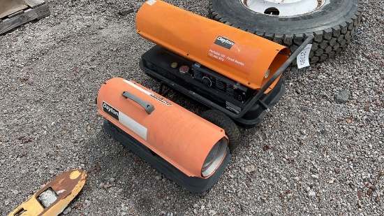 QTY 2) DAYTON TURBO HEATERS