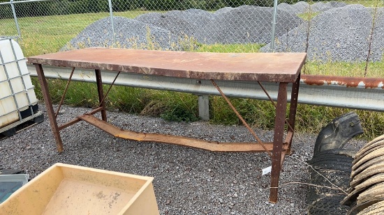 36" X 96" METAL TABLE