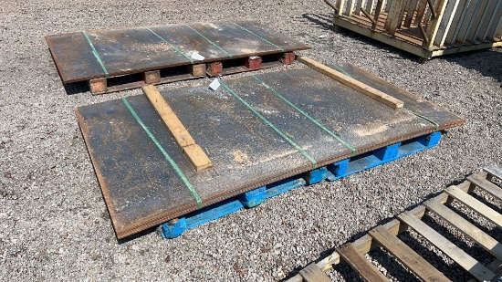 QTY 8) 1/4" STEEL 4' X 8' SHEET