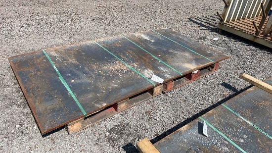 QTY 4) 1/4" STEEL 4' X 8' SHEET