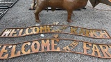 METAL WALL ART WELCOME TO THE RANCH