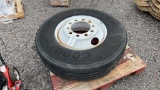 11R-22.5 TIRE ON 10 LUG RIM