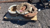 QTY 8) ASSORTED TRACTOR WHEEL WEIGHTS