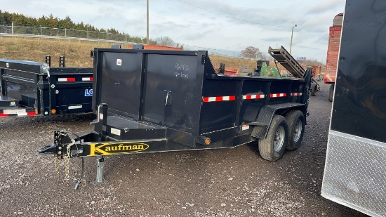 2021 KAUFMAN 80" X 12' DUMP TRAILER