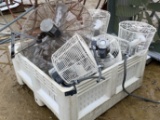 PALLET OF FANS AND MISC PARTS