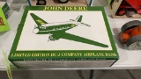 JOHN DEERE LIMITED EDITION DC-3 AIRPLANE BANK