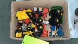 BOX OF MISC. SMALL TRACTOR TOYS