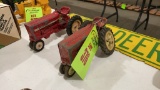 QTY 2) METAL INTERNTIONAL RED TRACTORS
