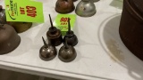 QTY 4) VINTAGE SMALL OILING CANS