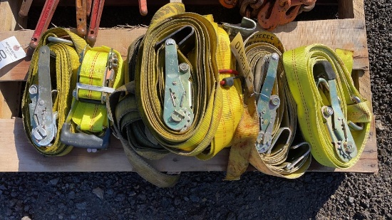 QTY 7) RATCHET STRAPS