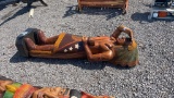 6' TALL WOODEN INDIAN