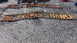 WELCOME TO THE RANCH METAL WALL ART