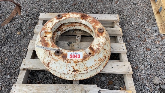 QTY 2) TRACTOR WHEEL WEIGHTS