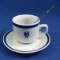 E. German Mitropa Blue Logo Demitasse Set & Spoon