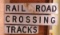 Railroad Crossing Tracks Signs- 4 pieces