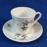 CB&Q RR Violet & Daisies Syralite cup & saucer