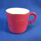 C&NWRY Red & Gold Demitasse Cup