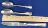 Canadian National Flatware - 2 spoons, 1 knife