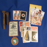 Playing cards, spikes, GNRY postcard set