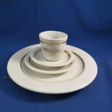 4 pieces Union Pacific RR Streamliner Dinner Ware