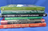 6 Hardcover Railroad Books