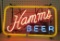 Vintage Hamm's neon sign- works- needs new wiring