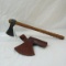Small belt axe with custom sheath