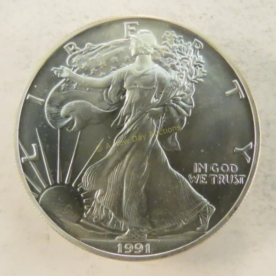 1991 American Eagle Silver Dollar