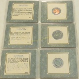 3 US Error Coins, penny, nickel and dime