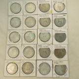 20 Mexico Un Peso Silver Coins 1943-1965