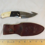 The Bone Collector USA Damascus Skinner knife