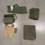 U.S. Military Gas Mask With Carrier & tent