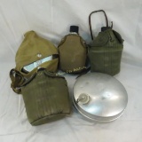 Vintage Military & Boy Scout Canteens & Mess Kit
