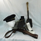U.S. Military Hats, Belt, Gloves, Shovel, & Misc