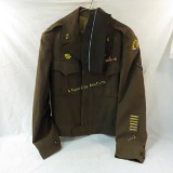 WWII Double Patched Victory Stitched IKE Jacket