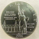 1986 P Ellis Island Silver Dollar