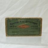 Vintage ammo box 38 Long Colt Western cartridges