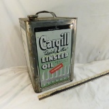1930's Cargill Linseed Oil 5-gallon square can