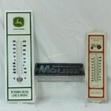 Minneapolis Moline & John Deere Thermometers