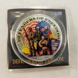 2001 Silver American Eagle Defenders of Freedom