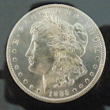 1885 CC Morgan Silver Dollar BU in GSA case