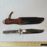PIC bone stag handle Bowie knife Solingen Germany