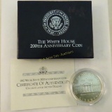 1992 White House 200th Anniversary Silver Dollar