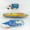 Vintage Tin Boats & Friction Truck