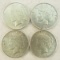 4 1923 Peace Silver Dollars